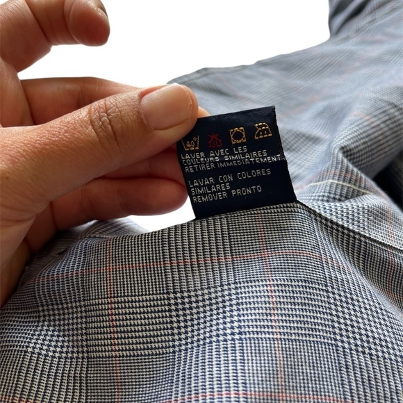 Vintage 90s Tommy Hilfiger Collar Button-Up Men’s Dress Shirt Size Large - Picture 8 of 8